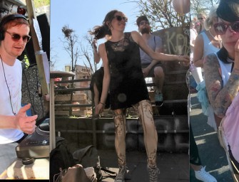 Demo zur Pudelrettung und Punks mit Hilfiger-Schuh