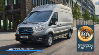 Ford E-Transit: Gold-Rating und fortschrittlichen Fahrer-Assistenzsysteme